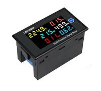 Autilyshop D85-2058 Voltímetro digital Amperímetro monofásico AC Factor Monitor 6 en 1 Pantalla LCD Medidor de energía para equipos de automatización de la industria 40-300V o 200-450V con 100A Cu