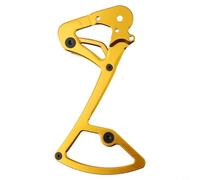 Autilyshop Desviador trasero de bicicleta eléctrica Placa interior Aleación de aluminio mecanizado CNC para jaula Garbaruk para Sram NX X1 X01 Apex 1 1 1 Series Negro (dorado)