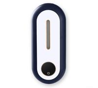 Autilyshop Dispensador automático de jabón de inducción montado en la pared de 450 ml con sensor inteligente, espuma ajustable, USB C, recargable para el hogar y baños públicos (azul)