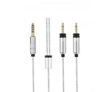 Autilyshop Elegia Clea - Cable de auriculares equilibrado de 4,4 mm, chapado en plata, alambre de cobre y oxígeno, conectores chapados en oro, para dispositivos de audio Utopía, 1,2 m, diseño portátil