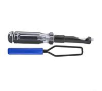 Autilyshop Herramienta de ajuste de válvula de tuerca de 10 mm, llave de perno de ajuste de válvula ranurada, mango de plástico, diseño integrado, apalancamiento mejorado para Honda VTEC y vehículo