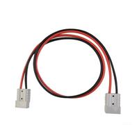 Autilyshop Kit de conector de carga de batería de doble cabezal de 50 A 600 V con terminales de cobre chapados en plata, carcasa de policarbonato, clasificación de fuego UL94 V0, apto para cables de