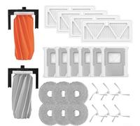 Autilyshop Kit de paño de trapeador con filtro lateral principal para aspiradoras robot DJI y S/A/P, incluye cepillo de rodillo de goma, cepillos laterales, filtros de fregona, bolsas de polvo para