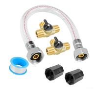 Autilyshop Kit de tubería de calentador de agua RV de larga duración con válvula de retención de latón y juego anticongelante para invernar sistemas de fontanería de vehículos recreativos fácil