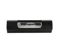 Autilyshop Medidor de nivel de tira de 85 x 20 x 20 mm, nivel de burbuja de 0,1 mm, para construcción de máquinas, herramientas, portátil, negro, blanco, transparente, diseño compacto (A)
