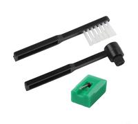 Autilyshop Para Audio Technica ATN95E AT93 AT3400 AT3450 Cartucho Aguja de repuesto verde con construcción de plástico de aluminio punta de lápiz óptico ovalada y compatibilidad para 16 33 1 3 y 45