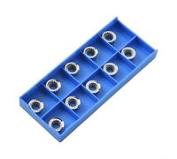 Autilyshop Para insertos de fresado de carburo de aluminio RPGT10T3MO AK N01 R5 Cortador de hoja circular 10pcs para CNC Toolholding Acabado y acabado Alta resistencia al desgaste de agarre