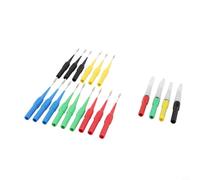 Autilyshop Prueba de multímetro, conector banana de 4 mm con aguja de acero inoxidable para diagnósticos eléctricos automotrices y medición industrial, prueba de circuito seguro y no dañino V