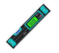 Autilyshop Regla de nivel digital electrónica 200 300 400 mm Pantalla LCD Medidor de ángulo Inclinómetro Transportador con Alta Precisión Construcción Ingeniería Muebles Montaje ABS Mater (300mm)