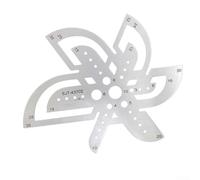 Autilyshop Regla de plantilla de esquina redondeada de acero inoxidable de 2 mm de grosor para correa de corte de cuero, filete, correa de reloj, función de troquel, herramienta suave en color