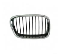 Autilyshop Rejilla frontal negra cromada ABS Material para BMW E39 1997 a 2003 525i 528i 540i M5 OEM 51137005837 51137005838 Diseño elegante Construcción Airfly mejorado (derecha)