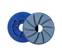 Autilyshop Rueda abrasiva de borde de bloqueo de caracol de 4 pulgadas para almohadillas de pulido de suelos de granito de mármol, hormigón, 100 mm de diámetro con borde biselado para uso húmedo en