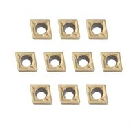 Autilyshop SCLCR0808H06 Torno CNC Soporte de herramientas de torneado externo 8x100mm Vástago de acero al carbono con 10pcs CCMT060204 Insertos de carburo para corte de metales