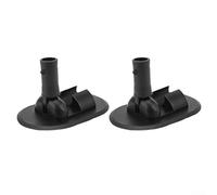 Autilyshop Soporte inflable de goma para barco, tabla de surf, marco de soporte ajustable para parasol, remo, canoa, balsa, accesorios de ABS negro, 120 x 78 mm, fácil de instalar (2 piezas)