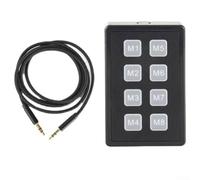 Autilyshop Teclado de control externo de radio para ICOM IC 705 IC 7100 IC 7300 IC 7410 IC 9700 para SSB CW RTTY Control de acceso directo de llamada de memoria con material ABS y cable de datos de 35