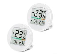 Autilyshop Termómetro digital para frigorífico, IP65, impermeable, pantalla LCD magnética, termostato interior para mini refrigerador, congelador y refrigerador con rango de temperatura de menos 30 a