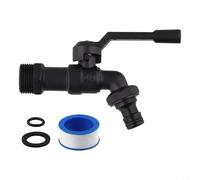 Autilyshop Válvula de bola de jardín de cobre de 3/4 pulgadas para riego al aire libre, construcción de latón a prueba de congelación y resistente al calor con conector de manguera a prueba de fugas