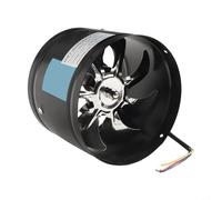 Autilyshop Ventilador de conducto en línea de 180 mm para extracción de humo y humos de aceite, 4 m³/min 50 W, 2800 rpm, silencioso, cuerpo de metal, ventilador de escape HVAC para cocinas