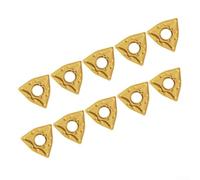 Autilyshop WNMG080408 MA WNMG432 Insertos de torneado de carburo CNC Diseño negativo de doble cara 10PCS para acero inoxidable Acero fundido Acabado de desbaste para soporte de herramientas MWLNR