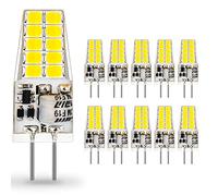 Auting Bombillas G4 LED 12V, 3W 20 * 2835 Equivalente a la Lámpara Halógena de 30W, No Regulable,300LM,Blanco frío 6000K,Ángulo de haz de 360°-10 Piezas
