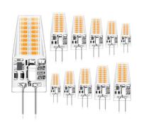 Auting Bombillas LED G4, 3 W, bombilla LED G4, blanco cálido, 3000 K, repuesto de 30 W, bombillas halógenas de 12 V CA/CC, 300 lm, g4, sin parpadeo, no regulable, lámpara de bajo consumo
