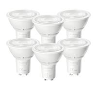 Auting Bombillas LED GU10, 6 Unidades 2W (Sustituyen 40W), 360LM, Focos LED Reflectores con Luz Blanco Cálido 3000K, Ángulo de Haz 38°, No Dimmable, Clase de Eficiencia Energética A