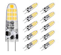 Auting G4 LED Bombillas 12V DC/AC, 2W Capsule LED Equivalente a 20W Bombillas Halógenas,Blanco cálido 3000K 210Lm,No Regulable -Paquete de 10