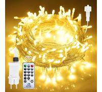 Auting Luces Navidad 23M 200LED Árbol 8 Modos Blanco Cálido Exterior | Cadena decorativa versátil interior y exterior, perfecta para balcones, jardines, bodas y eventos