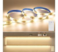 Auting tiras led con sensor de movimiento, tira LED blanca cálida de 1 m 3500k con función de temporizador, cadena ligera con detector de movimiento, escaleras, cocina, camas, baños