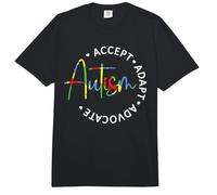 Autism Awareness Accept Adapt Advocate Comfort Colors Adult Heavyweight T-Shirt