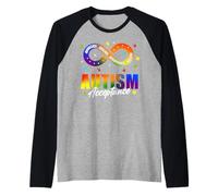 Autism Awareness Acceptance Shirt Infinity Symbol Man Women Camiseta Manga Raglan