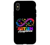 Autism Awareness Acceptance Shirt Infinity Symbol Man Women Carcasa para iPhone X/XS