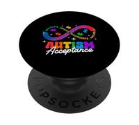Autism Awareness Acceptance Shirt Infinity Symbol Man Women PopSockets PopGrip Adhesivo