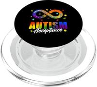 Autism Awareness Acceptance Shirt Infinity Symbol Man Women PopSockets PopGrip para MagSafe