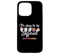 Autism Awareness Cat It’s Ok to Be Different Finny Autistic Carcasa para iPhone 15 Pro MAX