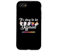 Autism Awareness Cat It’s Ok to Be Different Finny Autistic Carcasa para iPhone SE (2020) / 7/8