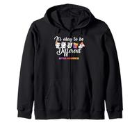 Autism Awareness Cat It’s Ok to Be Different Finny Autistic Sudadera con Capucha