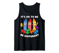 Autism Awareness Day Gift It’s Ok To Be Different Autistic Camiseta sin Mangas