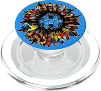 Autism Awareness Day Sunflower Decor For Teacher Mom PopSockets PopGrip para MagSafe