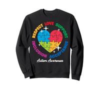 Autism Awareness Respect Love Support Blue Autism Sudadera