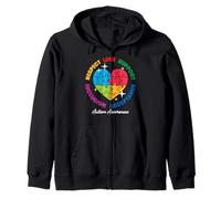 Autism Awareness Respect Love Support Blue Autism Sudadera con Capucha