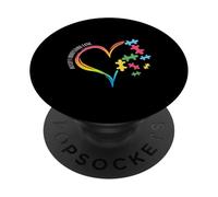 Autism Awareness Shirt Women Autism Mon T-Shirt PopSockets PopGrip Adhesivo