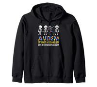 Autism Awareness Skeleton Dabbing Autistic Kids Awareness Sudadera con Capucha