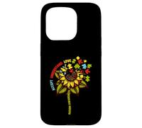 Autism Awareness Sunflower Men Women Kids Autism Sunflower Carcasa para iPhone 15 Pro