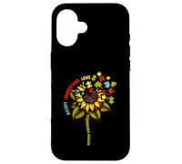Autism Awareness Sunflower Men Women Kids Autism Sunflower Carcasa para iPhone 16