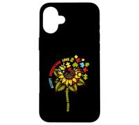 Autism Awareness Sunflower Men Women Kids Autism Sunflower Carcasa para iPhone 16 Plus