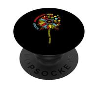 Autism Awareness Sunflower Men Women Kids Autism Sunflower PopSockets PopGrip Adhesivo