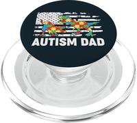Autism Dad T-Rex - Rompecabezas patriótico de EE. UU PopSockets PopGrip para MagSafe