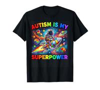 Autism is My Super Power Astronaut Space Mujeres Niños Niños Camiseta