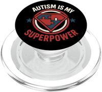 Autism Is My Superpower Escudo Pieza Puzzle Concienciación PopSockets PopGrip para MagSafe